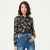 Recht gesneden shirt met bloemenprint