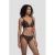 BEACHWAVE bikinibroekje met zebraprint – donkerbruin/zwart