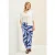 Cecil Dames 7/8 twill broek met structuur in Blauw