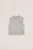 WE Fashion – Meisjes mouwloze fijngebreide trui met embroidery – Regular fit – Lichtgrijs gemeleerd –