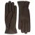 Roeckl Vingerhandschoenen ‘ANTWERPEN PLAIN’  kastanjebruin / chocoladebruin / donkerbruin