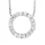 Circle halsketting Diamonds 0.080 Cts White Gold