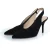 Lola Cruz zwarte suède slingback hakken
