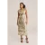 We Fashion Dress Mid Length Gold