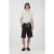 Brede Pijpen Middelhoge Shorts met Strikdetail