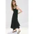 Mango viscose midi zomerjurk – zwart
