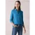 Cecil Dames Blouse met tricot mouwen in Blauw