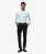 Slimfit Stretch Chinobroek met Taps Toelopende Pijpen Zwart
