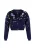 faina Gebreid vest  navy