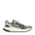 Manfield leren sneakers grijs