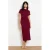 LOLALIZA midi zomerjurk – donkerrood