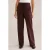 WE Fashion jersey loose fit pantalon met plooien – bruin