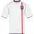 Score Draw Engels FA-voetbalshirt voor heren uit de finale van het WK 2002 (Wit, Rood)