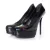Gucci Zwarte Oil Slick Platform Pump