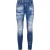 Dsquared2 Super Twinky Jean vervaagde versterkte gescheurde blauwe jeans