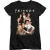 Friends Getailleerd T-shirt voor dames met de tekst ‘Stand Together’ (Zwart)