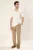 TRENDYOL MAN Heren Ecru Effen Kort Regular fit Poloshirts
