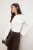 TRENDYOLMİLLA Dames Ecru Effen Lang Getailleerd Blouses