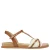 s.Oliver Women Shoes leren sandalen ecru/cognac