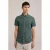 WE Fundamentals slim fit overhemd dark green