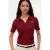 VERO MODA top met borduursels – rood