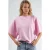 Overmaatse Geribbelde Crewneck T-Shirt