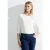 Cecil Dames Basic shirt met 3/4-mouwen in Wit