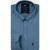 Giordano Overhemd heren Blauw Dino Wooltouch melange flanel 627005/62