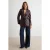 TRENDYOLMİLLA Dames Bordeauxrood Effen Lang, Getailleerd Blazers