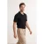 TRENDYOL MAN Heren Zwart Effen Kort Regular fit Poloshirts