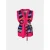 Mucho Gusto Gilet teddy roze omkeerbare riem print