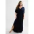 BEACHWAVE crinkle strandjurk donkerblauw