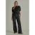 Para Mi wide leg broek – zwart