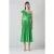 LK Bennett Josephine Cotton Midi Dress Green