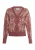 usha Gebreid vest Dames Oud roze crème