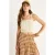 Gestructureerde Geribbelde Vierkante Kraag Croptop Blouse