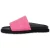 Moschino Allover Logo Nylon Slide Sandals Pink