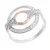 Orphelia Dames 925 Sterling Zilveren Ring – Zilver/Roze ZR-7095/1