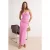 TRENDYOLMİLLA Dames Roze Effen Maxi Bodycon Rokken