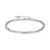Luxenter armband, kinusi in 925 sterling zilver en gerhodineerde glanzende zirkonia