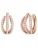 Trilani Oorbellen  rose-goud / wit