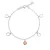 Orphelia ‘Maite’ Dames Armband van 925 Sterling Zilver – Zilver/Roze ZA-7376