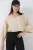 Oversized Gestreepte Cropped Shirt met Knoopsluiting