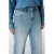 MS Mode Plus Size wide leg jeans met studs – mediumblauw