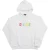Dsquared2 veelkleurige DSQ2-logo witte hoodie
