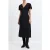 French Connection Floramour Spot Tea Dress L Black / Multi