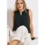 Street One Dames Blousetop in effen kleur in Groen