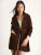 Bianco Lucci Gebreid vest  chocoladebruin