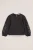 WE Fashion – Meisjes seersucker blouse met embroideries – Regular fit – Donkergrijs – Katoen –
