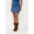 EsQualo Skirt Denim Buttons Jeans Blue
